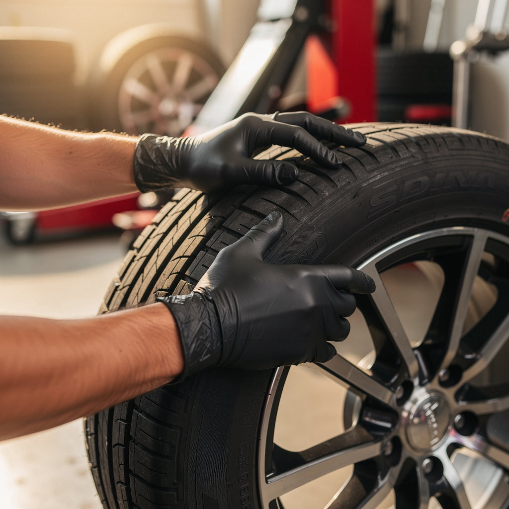 Edie's Tire Shop team member demonstrating honest communication and quality workmanship for auto repair in San Diego